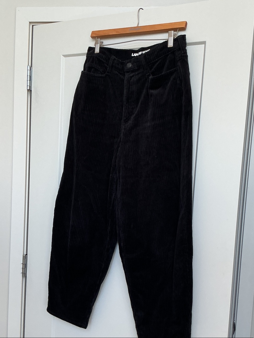 Lands' End Black Corduroy Women's Pants